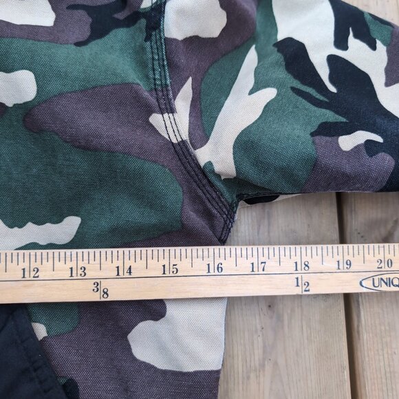 Dickies Bomber Jacket Kids (6-7)S Black Camouflage Hooded Zip-Up Outdoor Casual - Picture 6 of 9